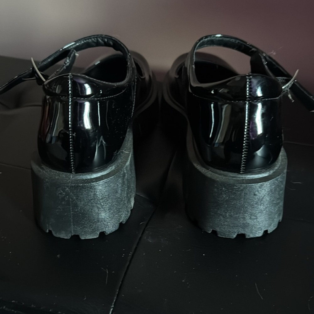 Wild Diva Black Platform Mary Jane Shoes - Picture 3 of 4
